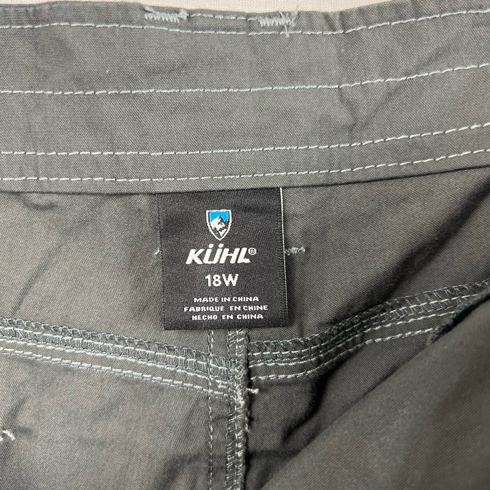 KÜHL Cargo Shorts Womens 18 Dark Grey Outdoor Hiking Pockets Durable Travel - Picture 15 of 16